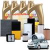 kW&HP KIT TAGLIANDO 3 FILTRI + 4LT LITRI OLIO MOTORE 10W40 COMPATIBILE CON AYGO 1.0