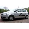 Spangenberg Modanature laterali nere adatte per Opel Corsa D Hatchback 5 porte anno di costruzione 07.2006-08.2014 F12 (3700012)