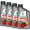 Petronas Kit 4X Sprinta F700 10W-30 Olio Motore Semi Sintetico per Moto e Scooter 4 Tempi - 4 Confezioni da 1 Litro