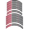 IRIDEA DESIGN adesivi cerchi moto rosso opaco compatibile con BENELLI TRK 502 X 500 2021-2022