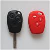 PINGFEN Auto Accessori Per Smart 453 Fortwo Forfour 2015-2019 Telecomando Per Auto Portachiavi Allarme Chiave Dritta Logo Cover Custodia Portachiavi In Silicone Di Colore (Color : Rot)