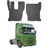OMAC Tappetini in Gomma Compatibili con Volvo FM 1998-2026 Tappetini Auto Gomma Nero 2tlg
