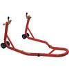 A-Pro Cavalletto Alza Solleva Moto Regolabile Posteriore Rosso Universale 4 Ruote