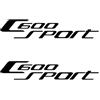 NXGHARTG Adesivi Per Moto Glow Decalcomania Impermeabile Per Bmw C600 Sport C 600 2015 Accessori