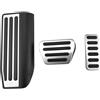 Ropaix Pedale Del Gas E Freno Per Land Per Rover Per Range Per Rover L405 2012-2021 Per Discovery 5 LHD Copri Pedali Acceleratore Freno Auto(C)