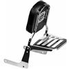 SPAAN Schienalino Alto Cromato con Portapacchi compatibile con Moto Guzzi V7 III - 1501