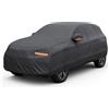 Auto Accessori Lupex - Telo copriauto felpato impermeabile, resistente alle intemperie, taglia M per Suv fino a 430 cm, in tessuto PVC, con zip laterale, da esterno e interno