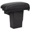 HGYFS5 Bracciolo Auto Per Peugeot 2008 2012 2013 2014 2015 2016 2017 2018 Box Bracciolo Parti Retrofit Dettagli Interni Box Portaoggetti Centrale Accessori Auto Scatola Bracciolo(A Black white 3USB)