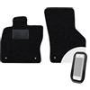 MOTO-MOLTICO Tappetini auto anteriori in velluto nero, set di 2 pezzi tappetini per auto adatti per Skoda Octavia III IV 2013-2020