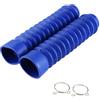 Ejoyous 1 Paio di Soffietti per Moto, Forcella per Moto a Soffietto Copri Forcella in Gomma Protezione Forcella a Soffietto Copri Forcella Ammortizzatori Ghette Copertura per CQR ATV Dirt Bike(blu)