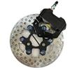 PASPRT Kit Disco Freno Anteriore Per Aerox RPM CNC Moto Elettrica Scooter Pinze Freno 200mm 220mm Staffa Adattatore Pompa Freno A Disco Dischi Freno Anteriore Pinza Freno Posteriore(Red 220mm)