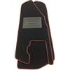 ASC Tappetini Auto Compatibili con Piaggio Ape 50, Battitacco in Gomma, Design Diagonale Rosso