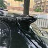 Sqnbra Spoiler Alettone Per Peugeot 206 2013 2014 2015 2016 2017 2018 Hatchback Posteriore Baule Cofano Tetto Spoiler Ali ABS Plastica Nero Carbonio Auto Esterno Tuning(Nero)