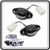 PIAGGIO KIT DUE FANALINO ILLUMINAZIONE LUCE TARGA PORTER 1300 BENZINA 16V FINO AL 2008 QUARGO DIESEL TUTTI I MODELLI ORIGINALE
