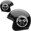 worldcustomchopper 2 Adesivi Stickers Pistoni Worldcustom compatibili con Harley Davidson Moto Custom Casco Bandit (NERO LUCIDO)