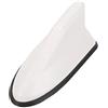 GOZAR Antenne di Segnale Radio con Antenna A Pinna di Squalo in Stile Tetto in Plastica ABS Universale Compatibile con La Maggior Parte delle Auto - Bianca