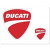 Ducati Adesivi con logo, 2 pezzi