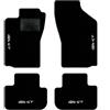 QUEMAR Tappetini Auto per Alfa Romeo GT, Bordo Nero, 4 Ricami | 2003-2010 / Kit Tappeti Moquette e Gomma su Misura / Set 2 Anteriori + 2 Posteriori / Ricami e Colori Personalizzati