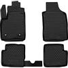 WALSER Tappetini in gomma per auto XTR su misura compatibile con Fiat 500 (312) 2007 - Facelift 2016, Fiat 500C Cabriolet 2009 - Facelift 2016