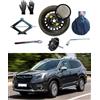 D'ANGELO 1988 Kit Ruotino di Scorta 18 compatibile con Subaru Forester (2018>) con Cric, Chiave, Vite, Guanti e Sacca