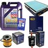 Diederichs Set di filtri per l'ispezione da 5 litri di olio motore a scorrimento leggero High Tech 5W-40 SCT Germany filtro abitacolo filtro aria filtro olio filtro olio