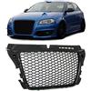Carparts-Online Griglia del radiatore a nido d'ape nera, look sportivo.