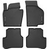 WALSER tappetini premium per auto compatibili con VW Passat B7/B7 Variant 2010-2015, Passat B6/B6 Variant 2005-2010, CC B7 2011-2016, CC B6 2008-2012, tappetini in gomma 100% su misura - made in EU