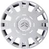 Rixto Kit di 4 copricerchi adattabili - per CITROEN C4 / Berlingo - diametro 15 - con logo cromato - non originali