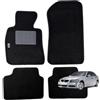 W-Parts Serie 4 TAPPETI - TAPPETINI in Moquette Neri per Serie 3 E90 dal 2005 al 2011 con battitacco Cucito e Striscia Antiscivolo