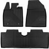OMAC Tappetini Tappetini in Gomma No.77 compatibile con BYD Dolphin 2023-2026 TPE Gomma Nero 3 Pz