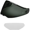 EvoParts Visiera trasparente per Nolan N100-5 N100-5 plus 90-3 + antifog incluso (Nero)