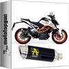 MOTOTOPGUN arrow 71860AON* scarico omologato thunder alluminio nero compatibile con ktm duke 390 2017 2018 2019 2020 mototopgun