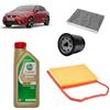 OP Kit tagliando 3 filtri + 4L olio 5W30 Edge LL per Seat Ibiza 1.0 benzina 2017+