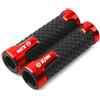 Voskooe manopole per moto Per SYM Joymax Z 125 200 250 300 GTS 250i 300i T3 Maxsym 400 600i TL 500 Joyrides CRUISYM Manopole Per Manubrio Da 7/8 (22 Mm)(Red)