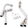 CFDEKOIB Scarico Moto Tubo Compatibile con Yamaha per Tmax 500 530 XP500 2008-2016 Silenziatore Scarico Moto Sistema Completo Collegamento Scarico Moto Tubo Collegamento