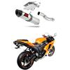 DOMINATOR Terminale di Scarico Marmitta Silenziatore HP2 compatibile con ZX6R 636 2007-2008
