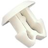 Plastic Hardware Store Rivetti Porta Targa in Nylon (Plastica), Facili da Montare, per Fissaggi Targhe, Dimensione Standard, Adatto per Auto, Moto, Furgone - Bianco - 100 pezzi - Plastic Hardware Store