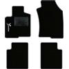 QUEMAR Tappetini Auto per Lancia Ypsilon 5 porte, Bordo Antracite, 1 Ricamo | dal 2011 / anche Hybrid / Kit Tappeti Moquette e Gomma su Misura / Set 2 Anteriori + 2 Post. / Ricami e Colori Personalizzati