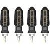 FNCVTM indicatori frecce led moto Per K&awasaki Z900 Z750 Z1000 Z650 Z800 Z400 Z1000SX Z900RS ZZR600 Z250 EX250 EX300 Indicatori Direzione Motociclette Luce E Lampada(Smoke,4 pcs)
