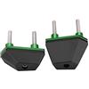 Qiilu Z800 E Crash Protector Z800 E Crash Protector Z800 E Crash Protector 1 Paio Di Protezioni Telaio Per Moto, Protezioni Telaio Con Protezione Anticaduta Per Z800 Z1000 Z750(Verde) Adatto Per Paratelaio