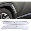 Eawfgtuw Passaruota anteriore e posteriore, cromato, protezione per sopracciglia, striscia decorativa compatibile con for hyundai for tucson 2022 2023 2024, materiale ABS antigraffio (anteriore)