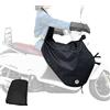 Auto Accessori Lupex Kit Telo Coprigambe Felpato e Guanti Coprimanopole Universale per Scooter e Moto | Regolabile Impermeabile e Antivento | Copertura Gambe e Mani Invernale