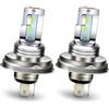 Ruiandsion Lampada LED P45T H5 R2 Bianca 6-24V Non Polarizzata Super Luminosa 2016 con 12 Chip SMD Fari Alti/Bassi per Moto e Luce di Giorno - Pacco da 2 Pezzi