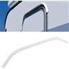 Fiamma Mini Grondaia Drip Stop, in cloruro di polivinile, 75 cm, 0,2 kg (Bianco)