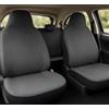 Auto Accessori Lupex - Coprisedili Auto Compatibili per Smart ForFour seconda serie, colore grigio chiaro, Made in Italy, poggiatesta incluso, Set Copri sedili Anteriori e Posteriori
