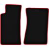 Wielganizator Tappetini auto in velluto su misura, compatibili con Mazda MX-5 II NB cabrio 1998-2005 - Buona qualità - Velluto Nero Rosso Set da 2 pezzi