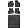 MOTOS Set di tappetini in gomma e tappetini per il bagagliaio per Volkswagen Passat CC 2008-2012 Migliorare il comfort di viaggio con tappetino antiscivolo auto 3D- tappetini per tutte le stagioni aut