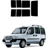 Generico Pellicole Oscuramento Vetri Auto Pre Tagliate a Misura Ricambio Compatibile con Fiat Doblò dal 2001 al 2010 LOLLOMOTO (20% Scura)