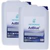 Petronas Kit 2X AdBlue - Fluido Sintetico per Veicoli Diesel con Sistema SCR - Pronto all'Uso - 2 Confezioni da 10 Litri