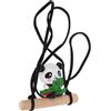 Garneck Accessorio da Panda Decorazione Specchietto Retrovisore Auto per in Plastica Morbida, Adorabile Facile Installare Interni